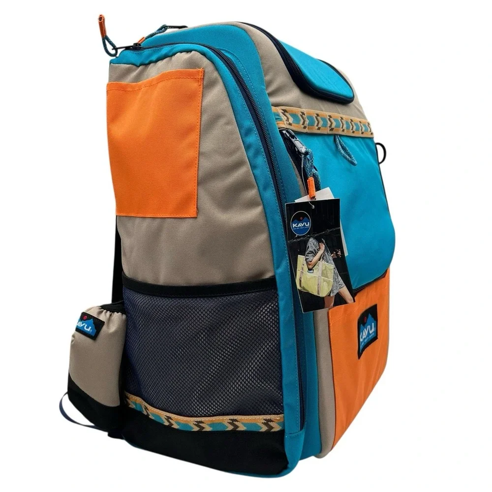 KAVU Pacific Rimshot Disc Golf Bag Padded Frisbee Holder Backpack - Jamboree